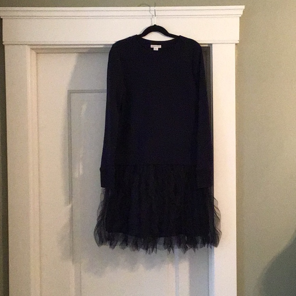 Crewcuts navy sweatshirt dress 12 EUC